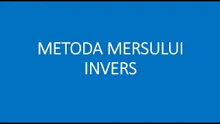 Metoda mersului invers - Matematica - Pregatire online - Rezolvare probleme - Clasele 2-4