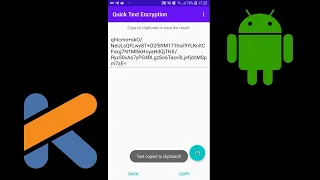 Quick Text Encryption (Android App)