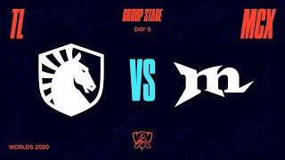 TL vs MCX | Worlds Group Stage Day 5 | Team Liquid vs Machi Esports (2020)