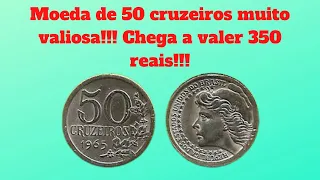 Conheça esta moeda de 50 cruzeiros 1965 valiosa!!!