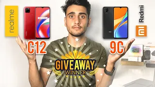 Realme C12 vs Redmi 9C | Giveaway Winner Announcement