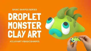 Making a DROPLET MONSTER 😱ClayFingers Monster series No.3