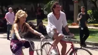 Detrás de cámara de la bicicleta Shakira y Carlos Vives