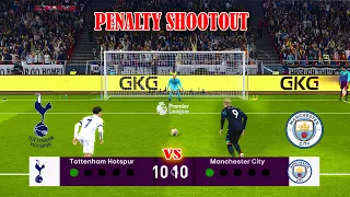 Tottenham vs Manchester City | Penalty Shootout | Premier League | Gameplay PES