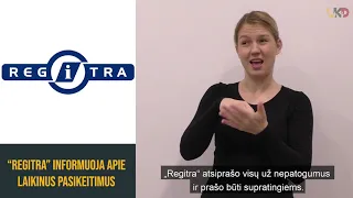 „Regitra“ informuoja apie laikinus pasikeitimus