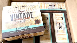 NEW RELEASE!  2024 ONYX VINTAGE BASEBALL CARDS!  MULTIPLE HOT BOXES!