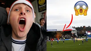 PYRO & ANGRY FANS AS SCUNTHORPE BEAT GRIMSBY - AwayDays