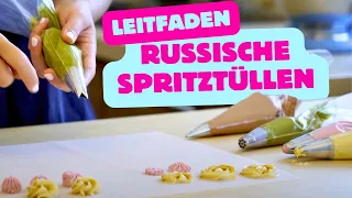 Anleitung zum Erlernen der Verwendung Russischer Spritztüllen und zum Dekorieren wie ein Profi!