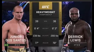 JUNIOR DOS SANTOS vs. DERRICK LEWIS - Heavyweight Title (CSG Fight Night 13)