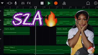 How to make a SMOOTH R&B Beat on GarageBand iOS! (SZA)