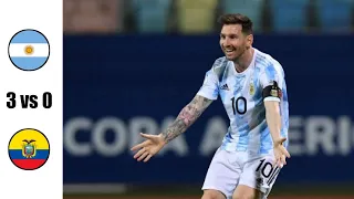 Extended Highlights | Argentina vs Ecuador 3 - 0 | Copa America 2021