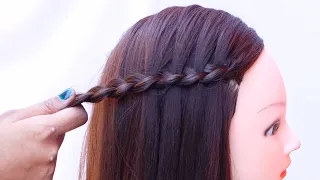 Quick hairstyle for girls - Easy Waterfall hairstyle | hairstyle 2024  | hairs style