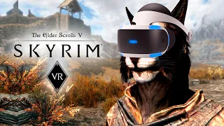 Первый СТРИМ SKYRIM VR на PS4
