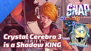 Crystal makes Cerebro 3 a Shadow KING - Marvel SNAP Gameplay & Deck Highlight