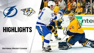 NHL Highlights | Lightning @ Predators 12/3/19