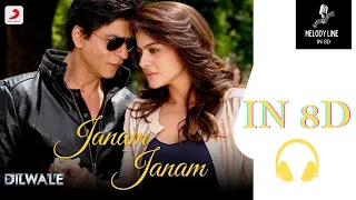 Janam Janam In 8D | Dilwale | Shah Rukh Khan | Kajol | Pritam | SRK | Kajol | Melody Line In 8D