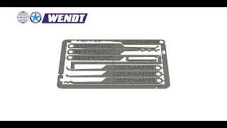 633 NEW WENDT LOCKMASTER CREDIT CARD LOCK PICK SET V2 REVIEW eng sub