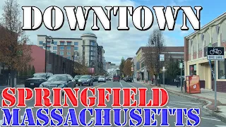 Springfield - Massachusetts - 4K Downtown Drive