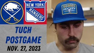 Alex Tuch Postgame Interview vs New York Rangers (11/27/2023)