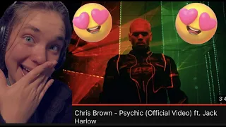 Chris Brown - Psychic (Official Video) ft. Jack Harlow|REACTION