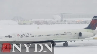 Plane Landing at LaGuardia Airport Skids Off Runway