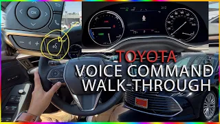 How to use Toyota Voice command