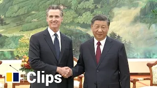 China’s Xi Jinping and California’s Gavin Newsom strike upbeat tone in Beijing meeting