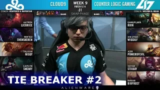 C9 vs CLG - Tie Breaker | Week 9 Day 2 S9 LCS Summer 2019 | Cloud 9 vs CLG W9D2