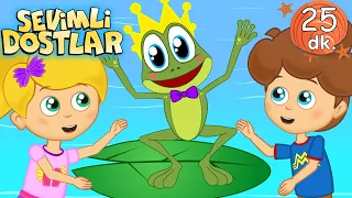 Küçük Kurbağa 🐸 ve 25 Dakika Sevimli Dostlar Bebek Şarkıları | Çocuk Şarkıları 2024 | Adisebaba TV