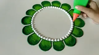 Easy and quick rangoli design