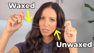 waxed vs. unwaxed dental FLOSS | which one is BEST