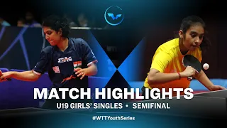 Ghosh Swastika vs Narang Lakshita | WTT Youth Contender Tunis | U19 GS SF