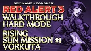 Ⓦ Command and Conquer: Red Alert 3 Walkthrough ▪ Hard - Rising Sun Mission 1 ▪ Vorkuta [1080p]