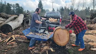 Wood Stove Size Firewood With Wolfe Ridge 35ton SHO #productivity