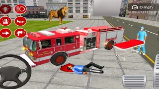 ✅Real Fire Truck Driving Simulator #11Fire Fighting - Tampa Fire Department Truck - Android Gameplay