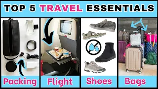 Top 5 Travel Items for Every Category (Toiletries, Shirts, Waterproof Shoes, Bags, Liquids etc)