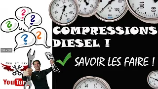 ** TEST DE COMPRESSION  dans un moteur diesel ! **