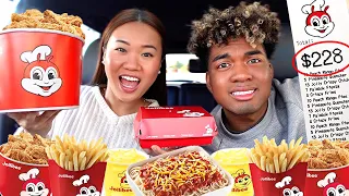 Letting the Person in Front of Us Decide What We Eat!! (JOLLIBEE MUKBANG)