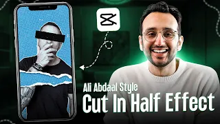 Cut in Half Ali Abdaal Style Effect | CapCut Tutorial