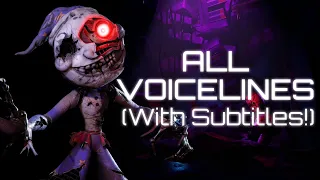 FNaF RUIN Ruined Moon All Voicelines (With Subtitles)