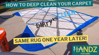 How to REALLY clean your CARPET AGAIN | Same Rug - New Deep Cleaning Methods – One Year Later