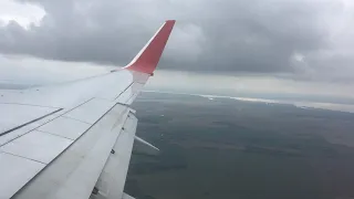 Заход и посадка аэропорт Казань. Boeing 737-800. Аэрофлот.