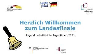 Finale: Jugend debattiert Online Argentinien Wettbewerb 2021