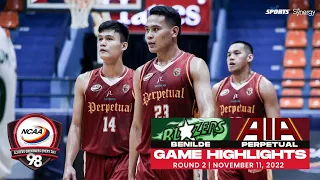 NCAA Season 98 | Game Highlights: Perpetual vs Benilde | Men's Basketball Tournament Round 2