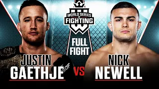 Full Fight | Justin Gaethje vs Nick Newell (Lightweight Title Bout) | WSOF 11, 2014