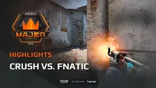 Highlights: Crush vs Fnatic, FACEIT Major: London 2018 - New Legends Stage