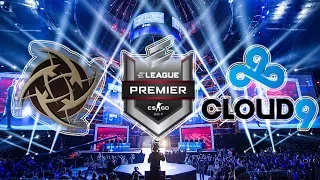 Skadoodle triple kill on the defense NiP vs Cloud9 ELEAGUE CS:GO Premier 2017