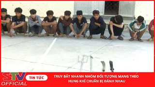 STV - Công an huyện Kế Sách truy bắt nhanh nhóm đối tượng mang theo hung khí chuẩn bị đánh nhau