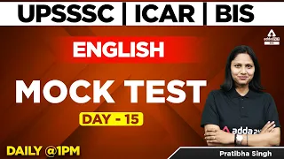 ICAR IARI Assistant Recruitment 2022 | English Classes | ICAR Assistant | Mock Test | Day 15