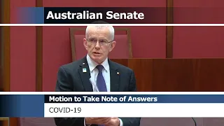 Senate Proceedings - Motion to Take Note of Answers: COVID-19